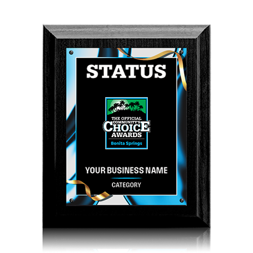 Winner or Finalist Plaque