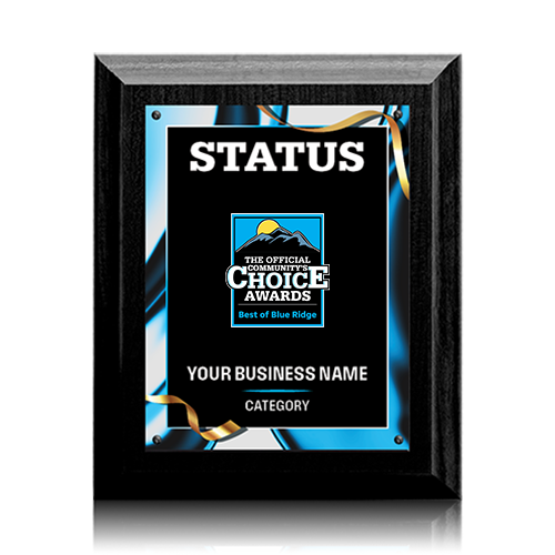 Winner or Finalist Plaque