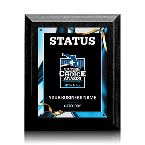 Winner or Finalist Plaque