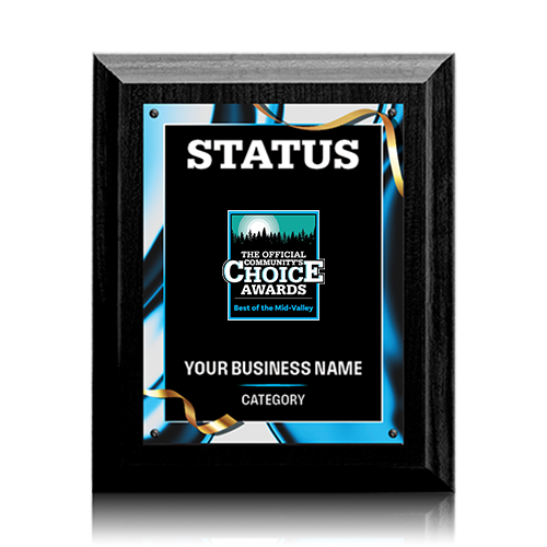 Winner or Finalist Plaque