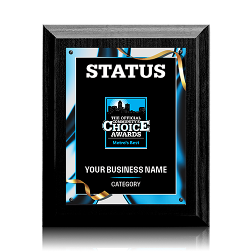 Winner or Finalist Plaque