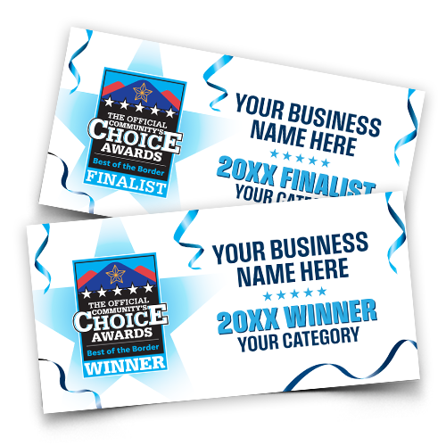 Winner or Finalist Banner
