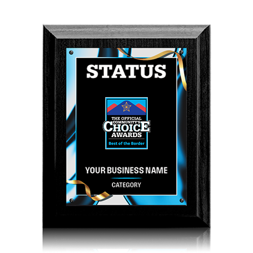 Winner or Finalist Plaque