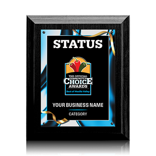 Winner or Finalist Plaque