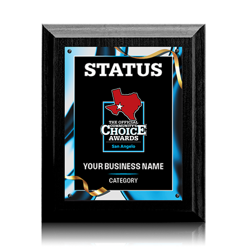 Winner or Finalist Plaque