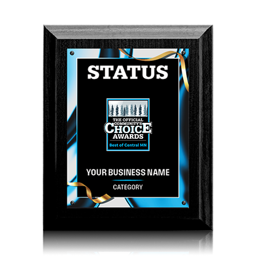 Winner or Finalist Plaque